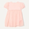 Amazon Essentials Baby Girls’ Tulle Bodysuit Dress with Puff Sleeves(Light Pink)