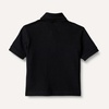 Amazon Essentials Boys and Toddlers’ Cotton Spandex Pique Polo Shirt, Breathable Stretch Knit(Black)