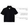 Amazon Essentials Boys and Toddlers’ Cotton Spandex Pique Polo Shirt, Breathable Stretch Knit(Black)