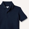 Amazon Essentials Boys and Toddlers’ Cotton Spandex Pique Polo Shirt, Breathable Stretch Knit(Navy)
