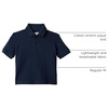 Amazon Essentials Boys and Toddlers’ Cotton Spandex Pique Polo Shirt, Breathable Stretch Knit(Navy)