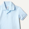 Amazon Essentials Boys and Toddlers’ Cotton Spandex Pique Polo Shirt(Light Blue/White/Rugby Stripe)