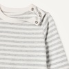 Amazon Essentials Boys and Toddlers’ Relaxed-Fit 100% Cotton Long-Sleeve T-Shirts(Oatmeal Heather/Stripe)