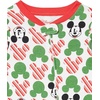 Amazon Essentials Disney | Marvel | Star Wars Unisex Babies’ Snug-Fit Cotton Footed Sleepers, Multipacks(Mickey Holiday)