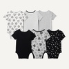 Amazon Essentials Disney | Marvel | Star Wars Unisex Babies’ Snug-Fit Cotton Footed Sleepers, Multipacks(Star Wars Tiny Troopers)