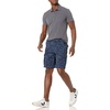 Amazon Essentials Men’s 10″ Classic-Fit Cotton Twill Cargo Shorts, Multiple Pockets (Available in Big & Tall)(Indigo Palm Leaf Print)