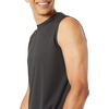 Amazon Essentials Men’s Active Performance Tech Muscle Sleeveless Top, Breathable Moisture Wicking Workout Shirt(Black)