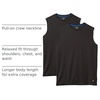Amazon Essentials Men’s Active Performance Tech Muscle Sleeveless Top, Breathable Moisture Wicking Workout Shirt(Black)