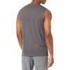 Amazon Essentials Men’s Active Performance Tech Muscle Sleeveless Top, Breathable Moisture Wicking Workout Shirt(Black/Dark Grey)