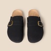 Amazon Essentials Men’s Buckle Top Comfort Clogs(Black)