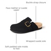 Amazon Essentials Men’s Buckle Top Comfort Clogs(Black)