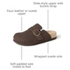 Amazon Essentials Men’s Buckle Top Comfort Clogs(Brown)