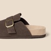 Amazon Essentials Men’s Buckle Top Comfort Clogs(Brown)