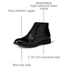 Amazon Essentials Men’s Cap Toe Lace Up Ankle Dress Boots(Black)