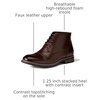 Amazon Essentials Men’s Cap Toe Lace Up Ankle Dress Boots(Dark Brown)