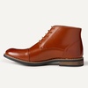Amazon Essentials Men’s Cap Toe Lace Up Ankle Dress Boots(Dark Tan)
