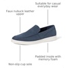 Amazon Essentials Men’s Casual Slip-on Loafer Sneakers with Memory Foam(Navy Faux Suede)