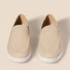 Amazon Essentials Men’s Casual Slip-on Loafer Sneakers with Memory Foam(Sand Faux Suede)