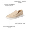 Amazon Essentials Men’s Casual Slip-on Loafer Sneakers with Memory Foam(Sand Faux Suede)