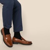 Amazon Essentials Men’s Classic Penny Loafers Dress Shoes(Tan Faux Leather)