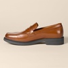Amazon Essentials Men’s Classic Penny Loafers Dress Shoes(Tan Faux Leather)
