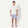 Amazon Essentials Men’s Cotton Poplin Pajama Short with T-Shirt Set, Breathable Loungewear, Summer Sleepwear(Check/Ivory)