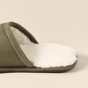 Amazon Essentials Men’s Cozy Non Slip House Slippers(Dark Olive Microsuede)