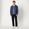 Amazon Essentials Men’s Heavyweight Rigid Denim Relaxed-Fit Utility Jacket with Pockets, Shank Button Closure(Tinted Medium Blue)