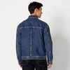 Amazon Essentials Men’s Heavyweight Rigid Denim Relaxed-Fit Utility Jacket with Pockets, Shank Button Closure(Tinted Medium Blue)