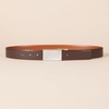 Amazon Essentials Men’s Leather Reversible Plaque Dress Belt(Brown/Tan)