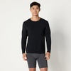 Amazon Essentials Men’s Long Sleeve Super Soft Modal Undershirt, Pack of 2(Black)
