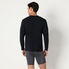 Amazon Essentials Men’s Long Sleeve Super Soft Modal Undershirt, Pack of 2(Black)