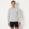 Amazon Essentials Men’s Long Sleeve Super Soft Modal Undershirt, Pack of 2(Medium Grey Heather / Navy)