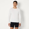 Amazon Essentials Men’s Long Sleeve Super Soft Modal Undershirt, Pack of 2(White / Medium Grey Heather)