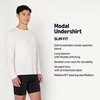 Amazon Essentials Men’s Long Sleeve Super Soft Modal Undershirt, Pack of 2(White)