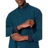 Amazon Essentials Men’s Long-Sleeve Pocket Oxford Shirt(Green/Navy Gingham)