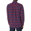 Amazon Essentials Men’s Long-Sleeve Pocket Oxford Shirt(Navy Windowpane)