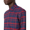 Amazon Essentials Men’s Long-Sleeve Pocket Oxford Shirt(Navy Windowpane)