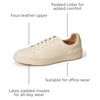 Amazon Essentials Men’s Low Top Classic Sneakers(Cream)