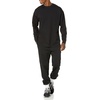 Amazon Essentials Men’s Oversized-Fit Long-Sleeve Organic Cotton T-Shirt(Black)
