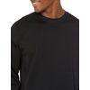 Amazon Essentials Men’s Oversized-Fit Long-Sleeve Organic Cotton T-Shirt(Black)