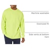 Amazon Essentials Men’s Oversized-Fit Long-Sleeve Organic Cotton T-Shirt(Lime Green)