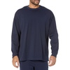 Amazon Essentials Men’s Oversized-Fit Long-Sleeve Organic Cotton T-Shirt(Navy)