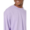 Amazon Essentials Men’s Oversized-Fit Long-Sleeve Organic Cotton T-Shirt(Purple)