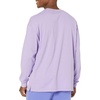Amazon Essentials Men’s Oversized-Fit Long-Sleeve Organic Cotton T-Shirt(Purple)