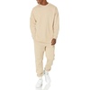 Amazon Essentials Men’s Oversized-Fit Long-Sleeve Organic Cotton T-Shirt(Tan)