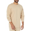 Amazon Essentials Men’s Oversized-Fit Long-Sleeve Organic Cotton T-Shirt(Tan)