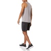 Amazon Essentials Men’s Quick Dry Tech Stretch Active Sleeveless Gym Tank Top Workout Shirt(Light Grey)