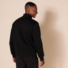 Amazon Essentials Men’s Regular Fit Long-Sleeve Quarter-Zip Pullover Fleece Sweatshirt with Mock Neck, Midweight(Black)