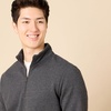 Amazon Essentials Men’s Regular Fit Long-Sleeve Quarter-Zip Pullover Fleece Sweatshirt with Mock Neck, Midweight(Charcoal Heather)